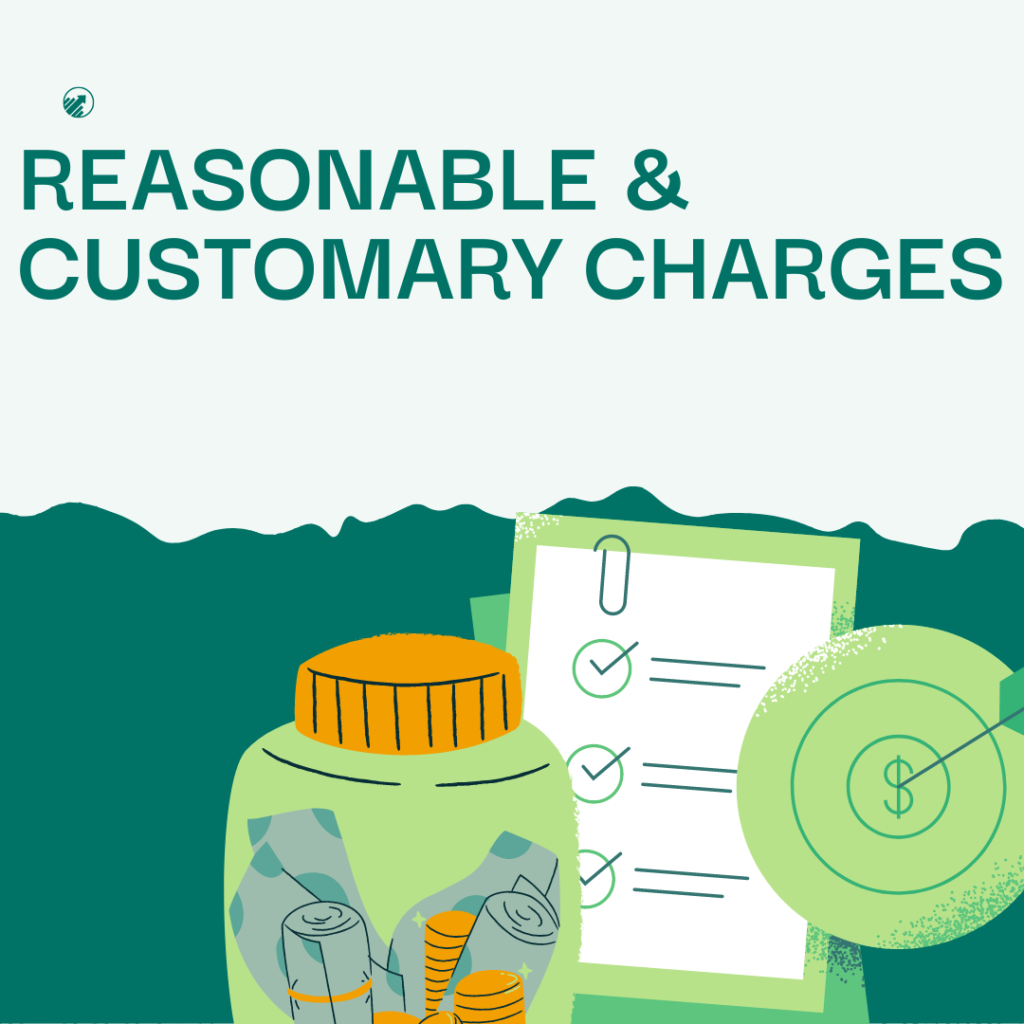 Reasonable and customary charge in health insurance